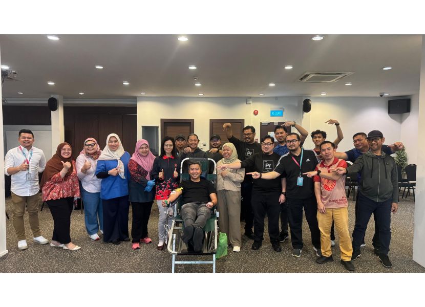 Progresif Hosts Successful Blood Donation Drive in Collaboration with RIPAS Hospital Blood Donation Centre