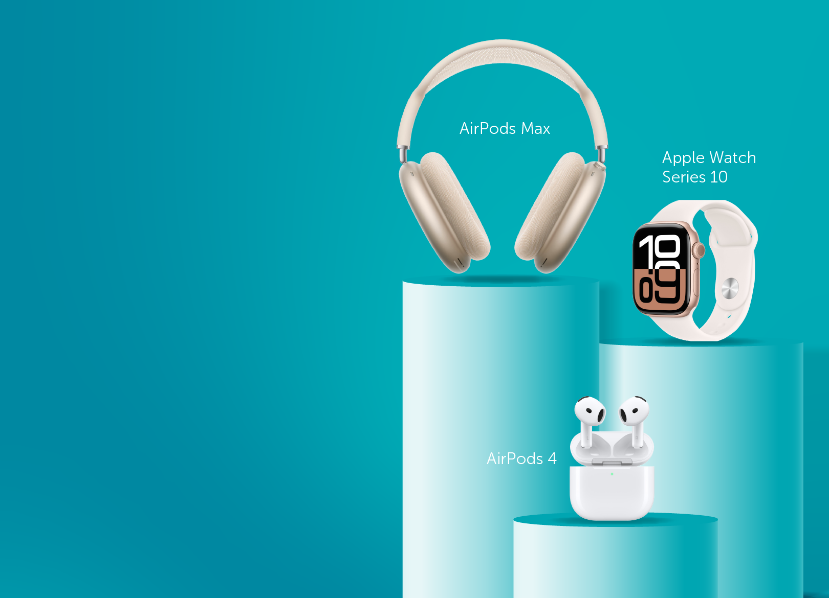 Own latest<br>AirPods &</br>Apple Watch</br>now